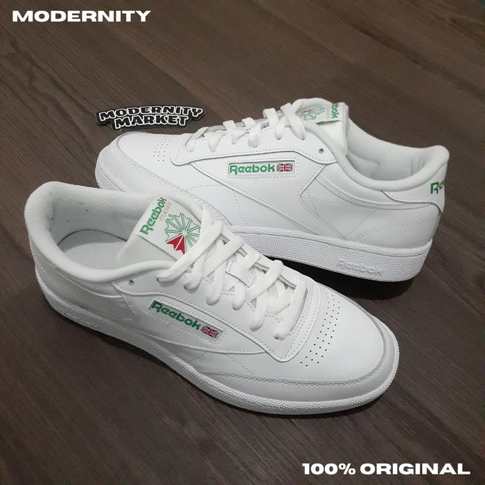 Reebok Classic Club C 85 Vintage White Int Green Original Resmi