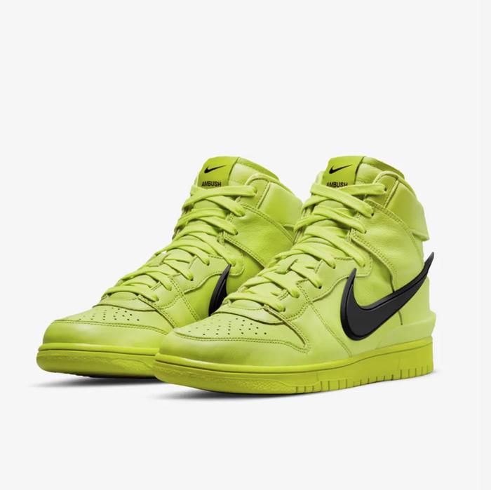 NIKE X AMBUSH DUNK HIGH ATOMIC FLASH LIME ORIGINAL BNIB CU7544 300