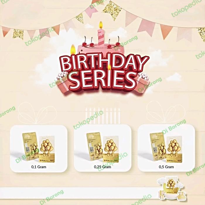 Minigold Birthday Series 0.1 gr / 0.25 gr / 0.5 gr