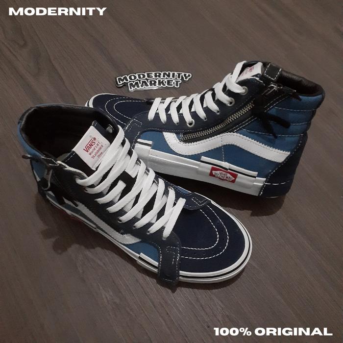 VANS SK8 HI CUT AND PASTE REISSUE PARISIAN NIGHT NAVY ORIGINAL