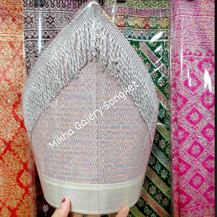 Topi Pengantin Adat Songket Tarutung Tumtuman Prada