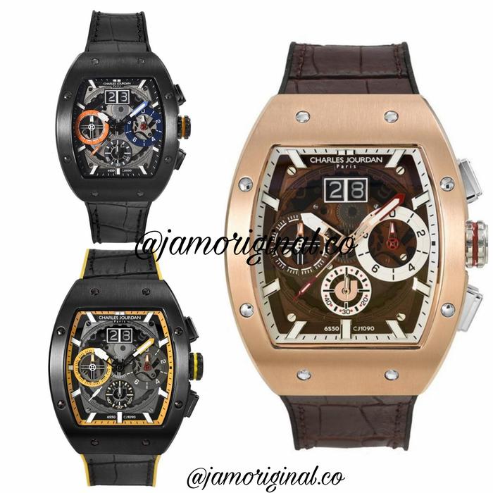 JAM TANGAN CHARLES JOURDAN PRIA ORIGINAL CJ 1017-1738c 1548c 1728c