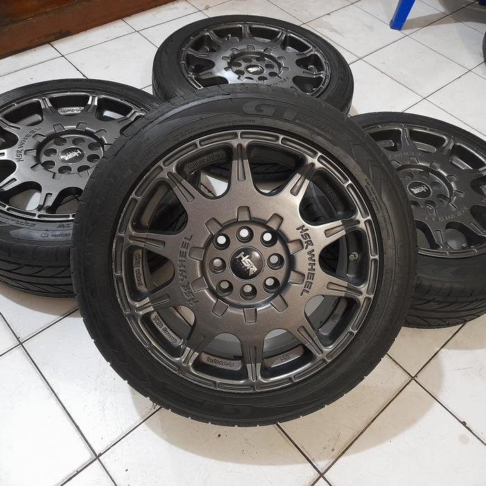 velg mobil hsr ring 16 wrx+ban 195 50 r16 gt radial