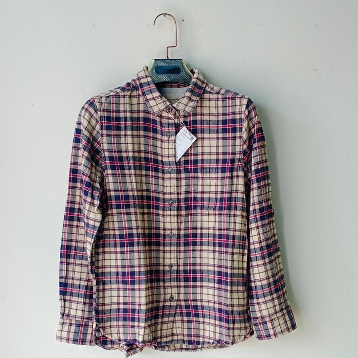 Perfect Sunny Days/Kemeja Flanel wanita Kekinian second Import