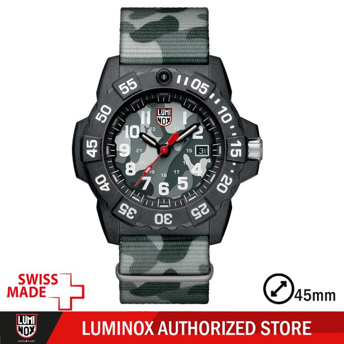 LUMINOX XS.3507.PH Jam Tangan Pria Analog Swiss Made Kanvas Grey Army