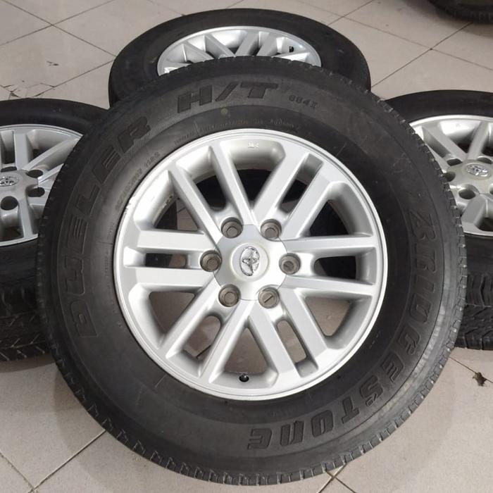 jual velg standar fortuner ring 17+ban layak pakai