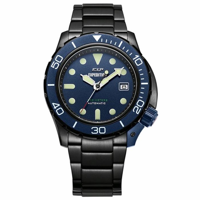 Expedition E6809M Automatic Blue Dial Black Stainless Steel