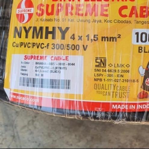 Kabel Serabut NYYHY NYMHY 4x1,5 Supreme