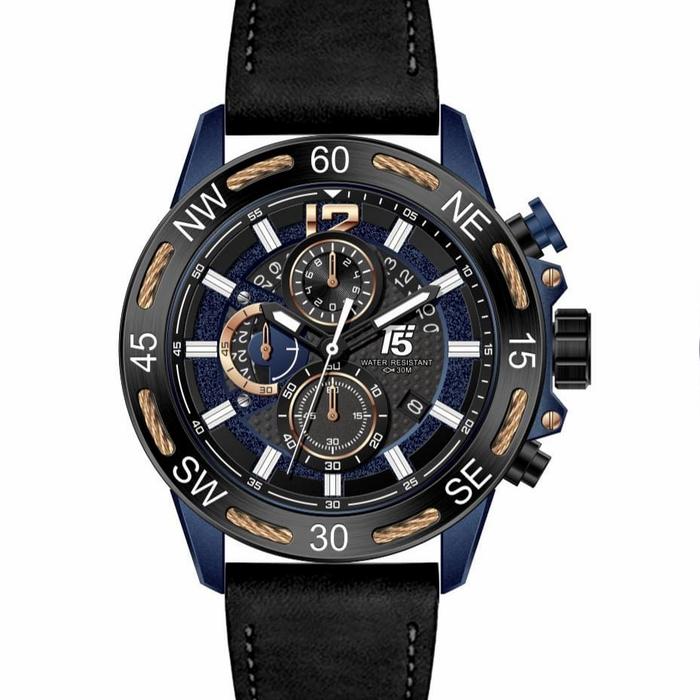 Jam Tangan Pria Original T5 H 3807G Black