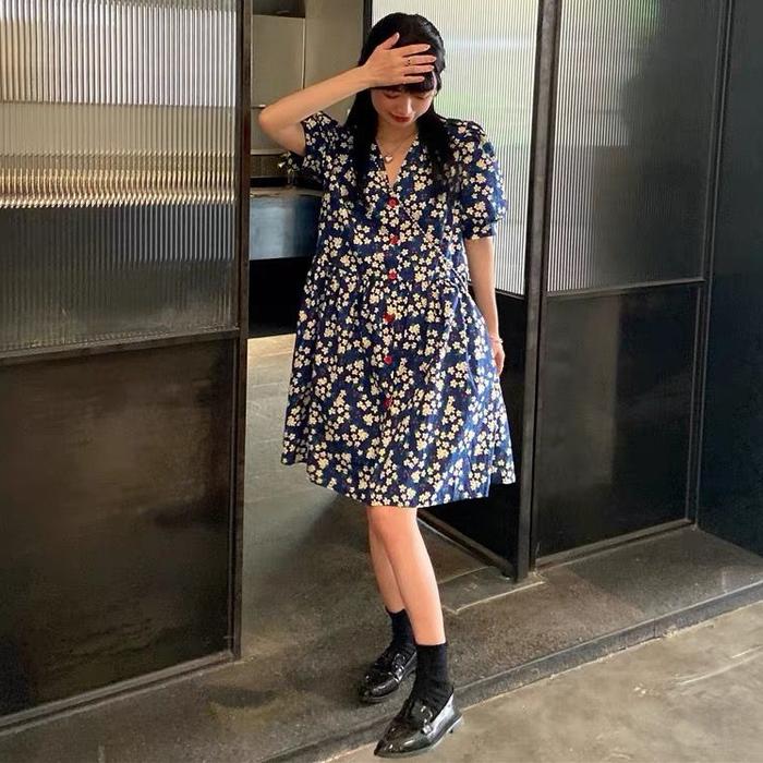 BM - GIDLE Dress Baju Wanita Import Korean Style CNSP