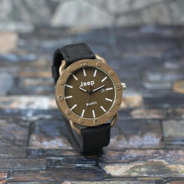 Jam Tangan Pria JEEP JP Jam Analog Tali Kanvas Jam Fashion Murah