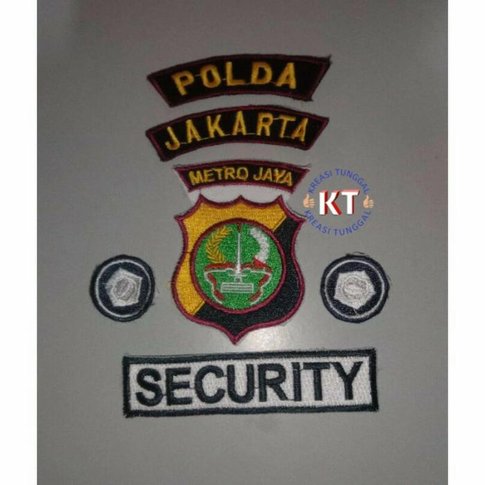 bordir atribut satpam,logo.polda.security/satpam