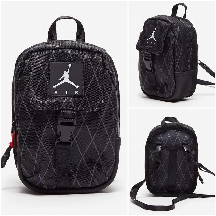 100% Original Nike Jordan Tas selempang Hitam