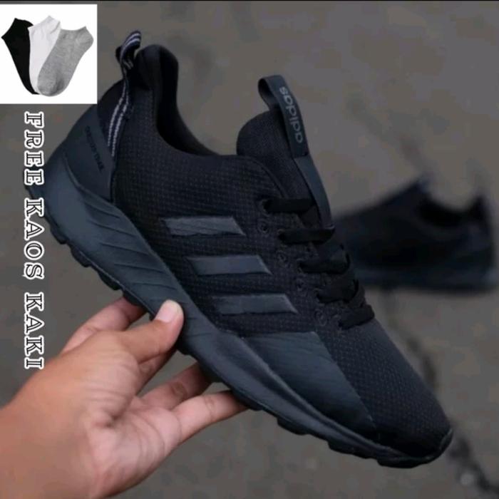 SEPATU ORIGINAL ADIDAS QUESTAR TRAIL FULL BLACK