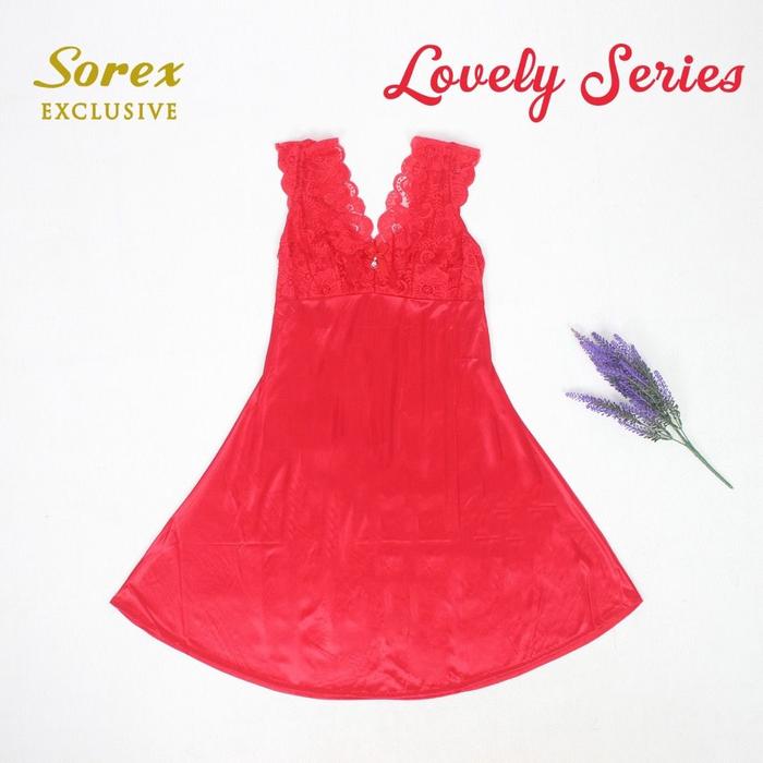 Lingerie Sorex Lovely Series Baju Tidur Premium Satin Brukat BT 7045
