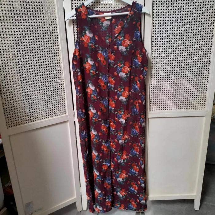 dress outer magnolia Wanita Midi Gaun Baju Maxi