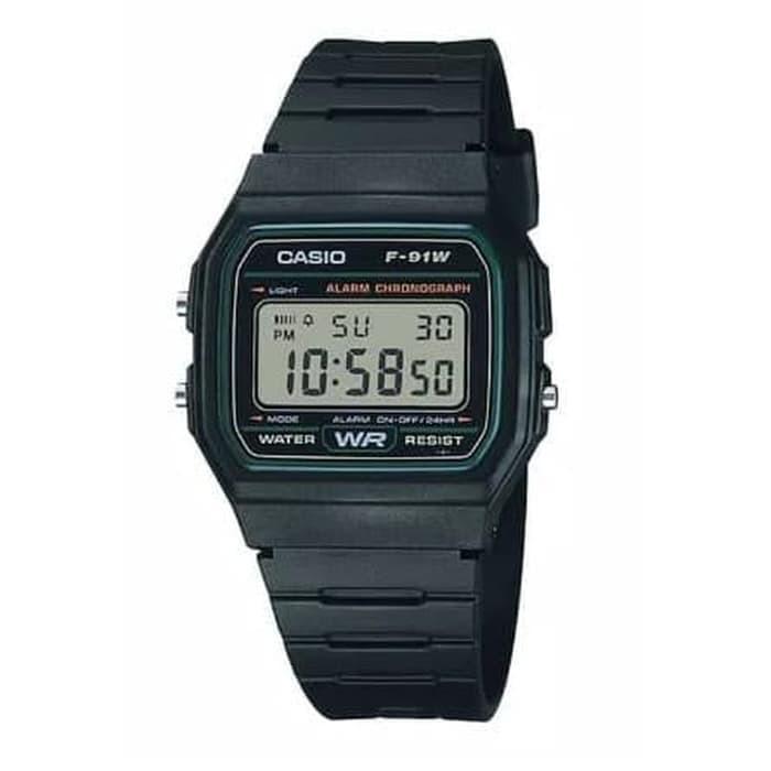 Casio Original Unisex F-91W-3DG Rubber Strap