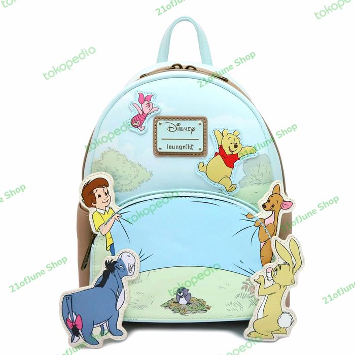 LOUNGEFLY Pooh & Friends Mini Backpack 95th Anniversary