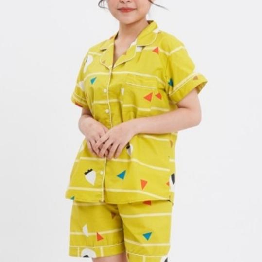 Piyama Hotpant Katun, Nyonya Piyama size L