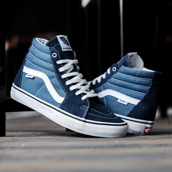 Vans Sk8 High Pro Navy White Original