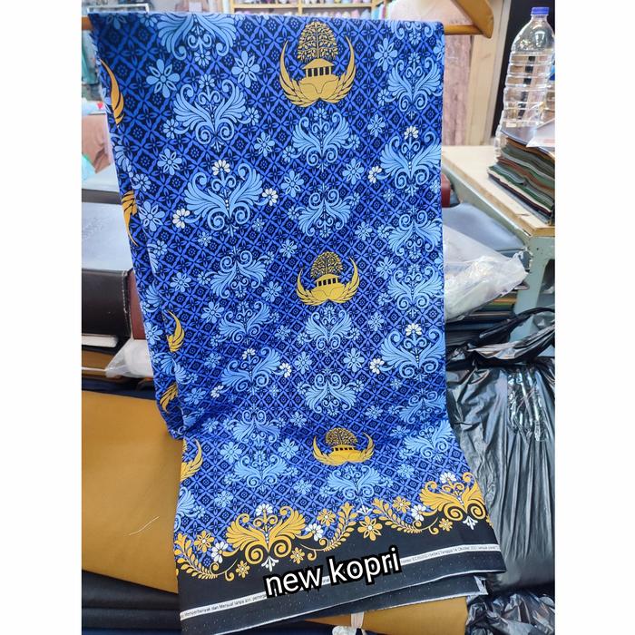 Kain Batik seragam New Korpri terbaru / Bahan batik Katun seragam Korpri (hrg 50 cm)