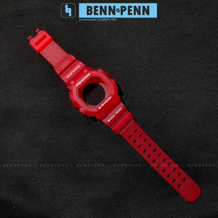 BEZEL STRAP JAM TANGAN CASIO G SHOCK GX 56 RED DOFF FIRE