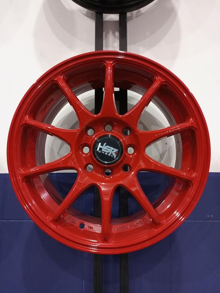 Velg mobil standar Brio RS R15 HSR Indy Boroko 05 Ring 15 Warna Merah
