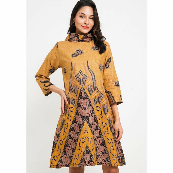 BATIK SURYAMAS - DRESS BATIK WANITA ORIGINAL -Kembang Selaras