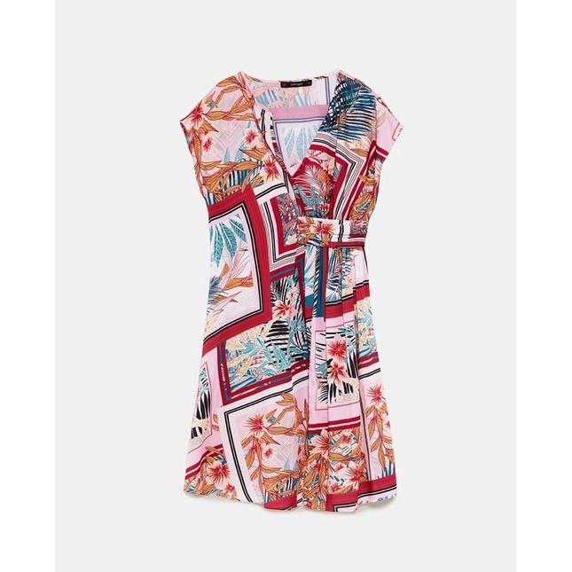 Dress Selmark Pattern Silk Satin