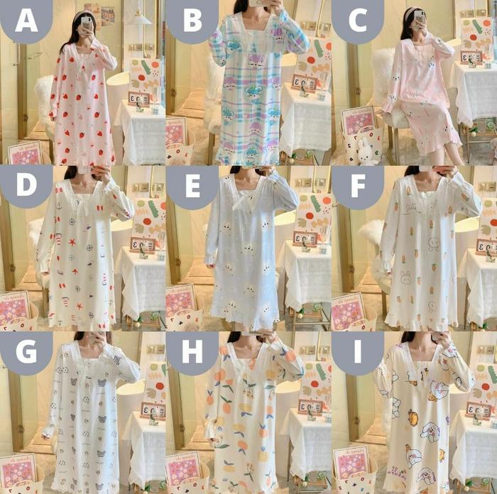daster wanita dewasa baju tidur leisure wear size xxl original