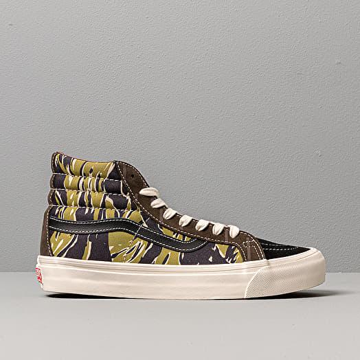SEPATU SNEAKERS PRIA VANS VAULT OG SK8 HIGH TIGER CAMO ORIGINAL