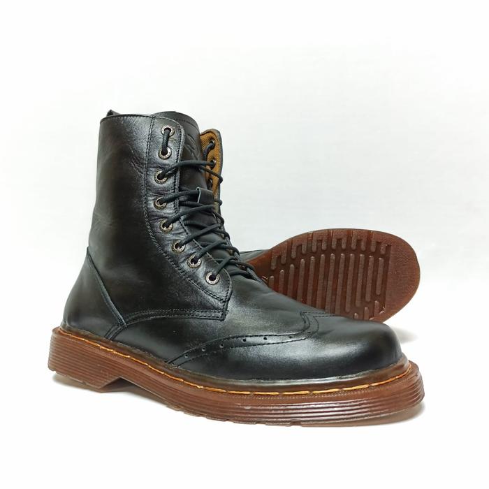 Piede - Sepatu Safety kulit sturdy Black