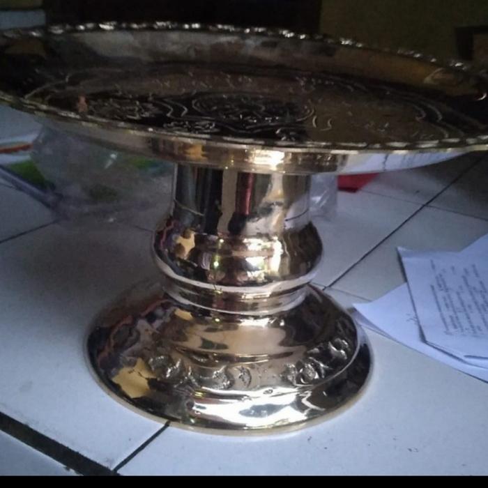 dulang meja kuningan 40cm senjata dewata nawasanga
