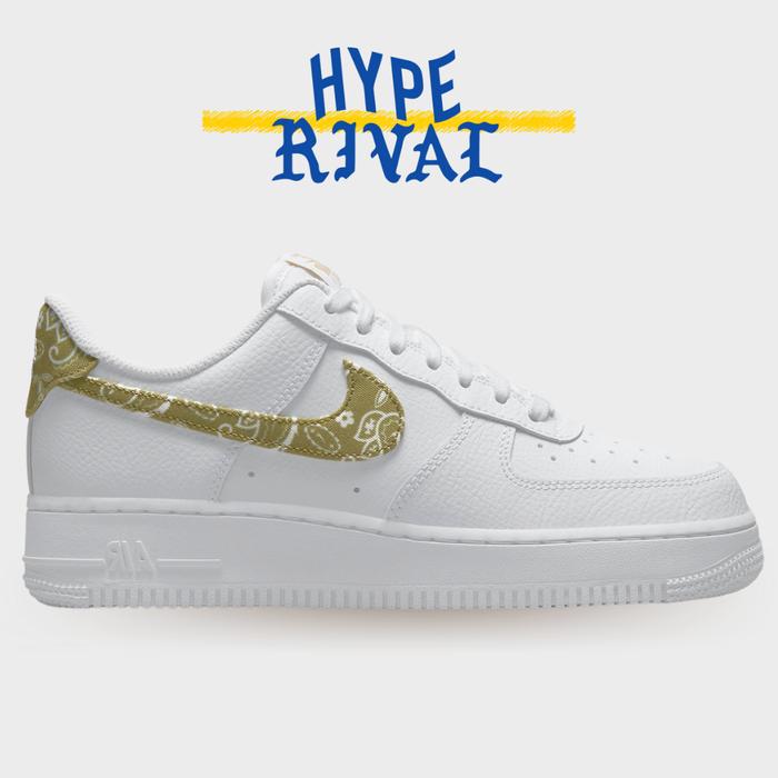 Nike Air Force 1 Olive Paisley Essentials 100% Original