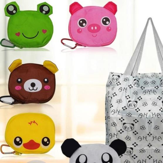 Shopping Bag Karakter Animal Tas Animal Lipat Dompet Motif Karakter