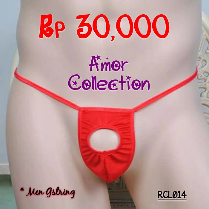Lingerie gstring cowok merah (RCL014)
