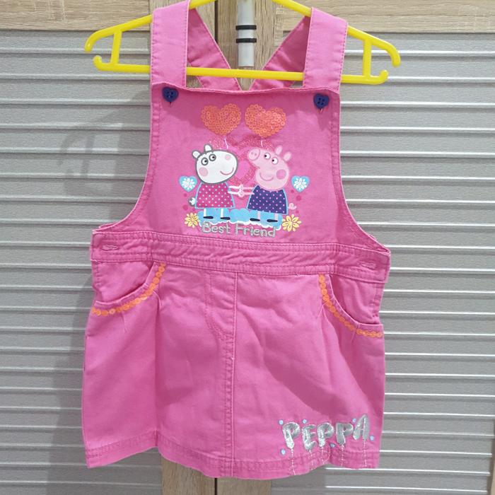 Preloved Kids Jumpsuit Skirt, Peppa Pig Size 2