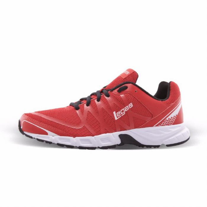 sepatu league legas evo la M merah pria running shoes original promo