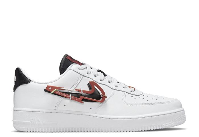 Nike Air Force 1 Low Carabiner Swoosh Red - 100% Original / RESMI