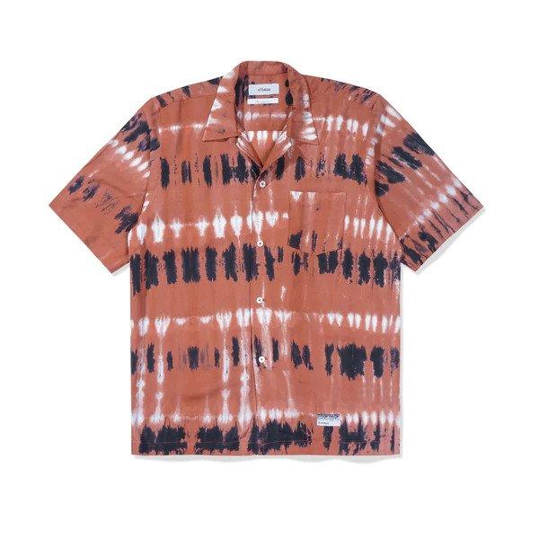 Elhaus - Glide Shirt Dyed Brick Shibori