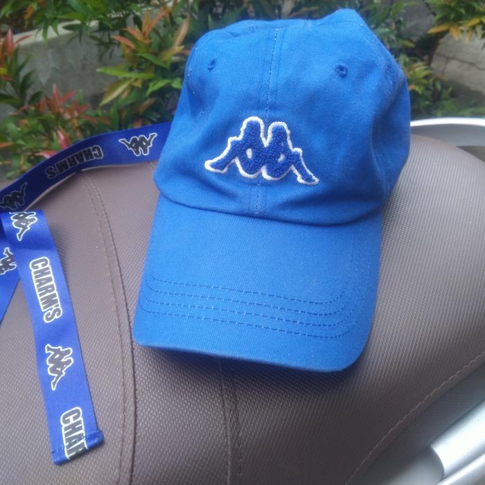 Cap Hat Topi Base Ball Trucker Charms X Kappa Blue thrift second
