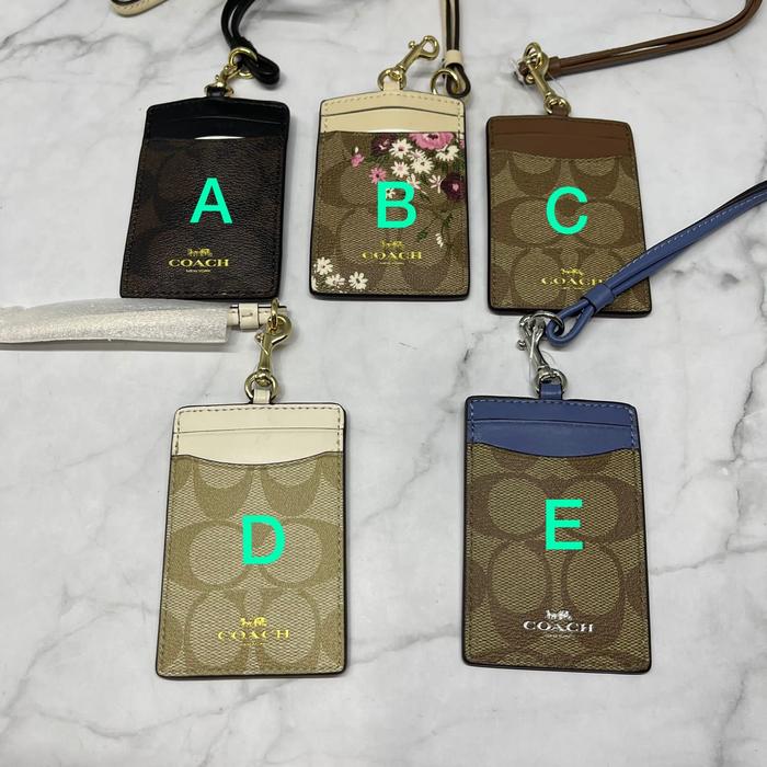 DOMPET COACH LANYARD ID CASE AUTHENTIC ORIGINAL ASLI