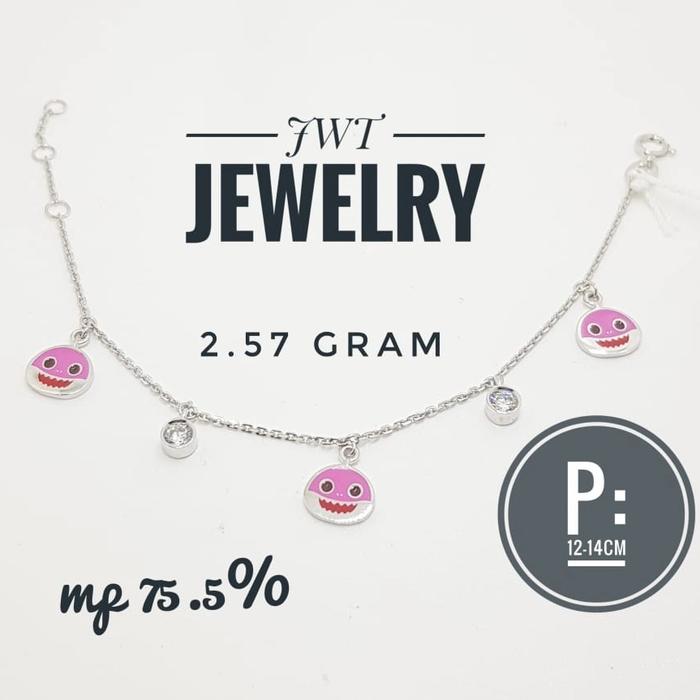 GELANG ANTING GIWANG KALUNG EMAS BAYI/ ANAK BABY SHARK HALA GOLD