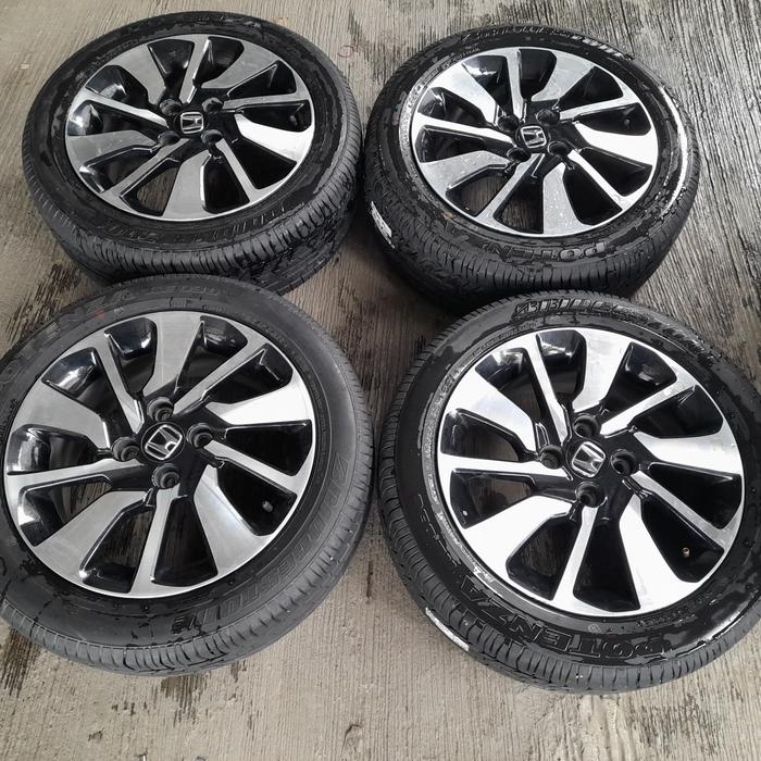 velg mobil brio rs ring 15 ban 185 55 r15 thn 2016 80%