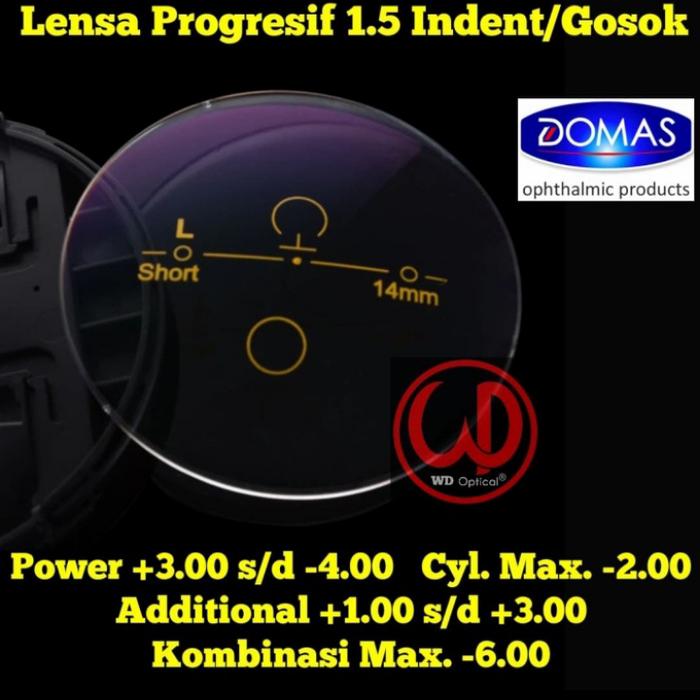 lensa progresif ukuran gosok silinder minus plus
