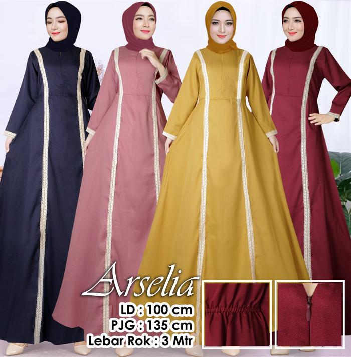 Gamis Moscrepe Arselia / Gamis Wanita