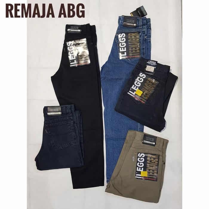 Celana jeans remaja abg LEGGS LGS ORI biru hitam murah