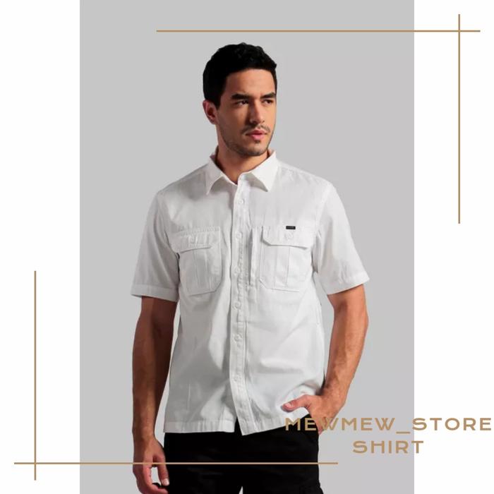 Kemeja Tactical Outdoor Putih Lengan Pendek Original MGEE RANGER C026