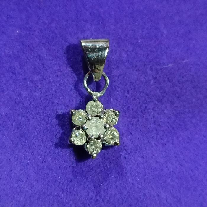Liontin berlian ring perak