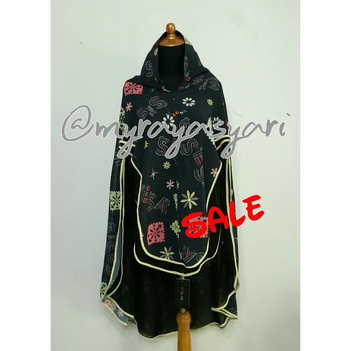 khimar  Syari sisesa hilya black sale